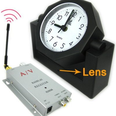 1.2Ghz Hidden Wireless Spy Camera And Transmitter Radio Clock